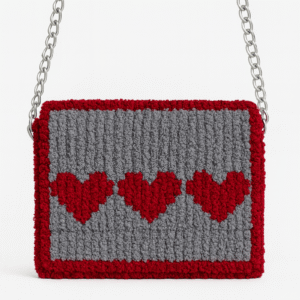 Bolsos de malla plastica. ¿Por donde empezar? Nuestros 6 consejos. 6 Bolso de corazones malla plastica