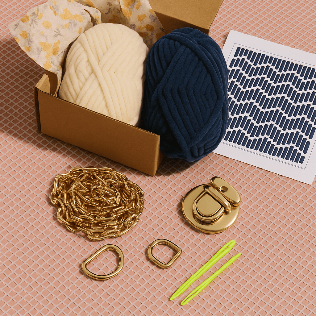 Creatukit tiene los mejores kits de bolsos de malla.¿Por qué elegir uno de nuestros 15 kits? 3 kit del bolso de malla plastica