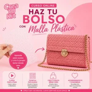 Curso online de malla plástica para bolsos