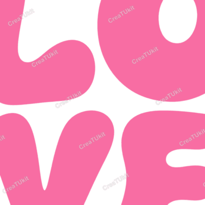 Diseño Love decorado con diamantes para kit de bedazzling