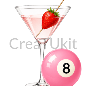 Plan de chicas en casa: noche creativa con kits de bedazzling 6 Kit de bedazzling Martini y billar