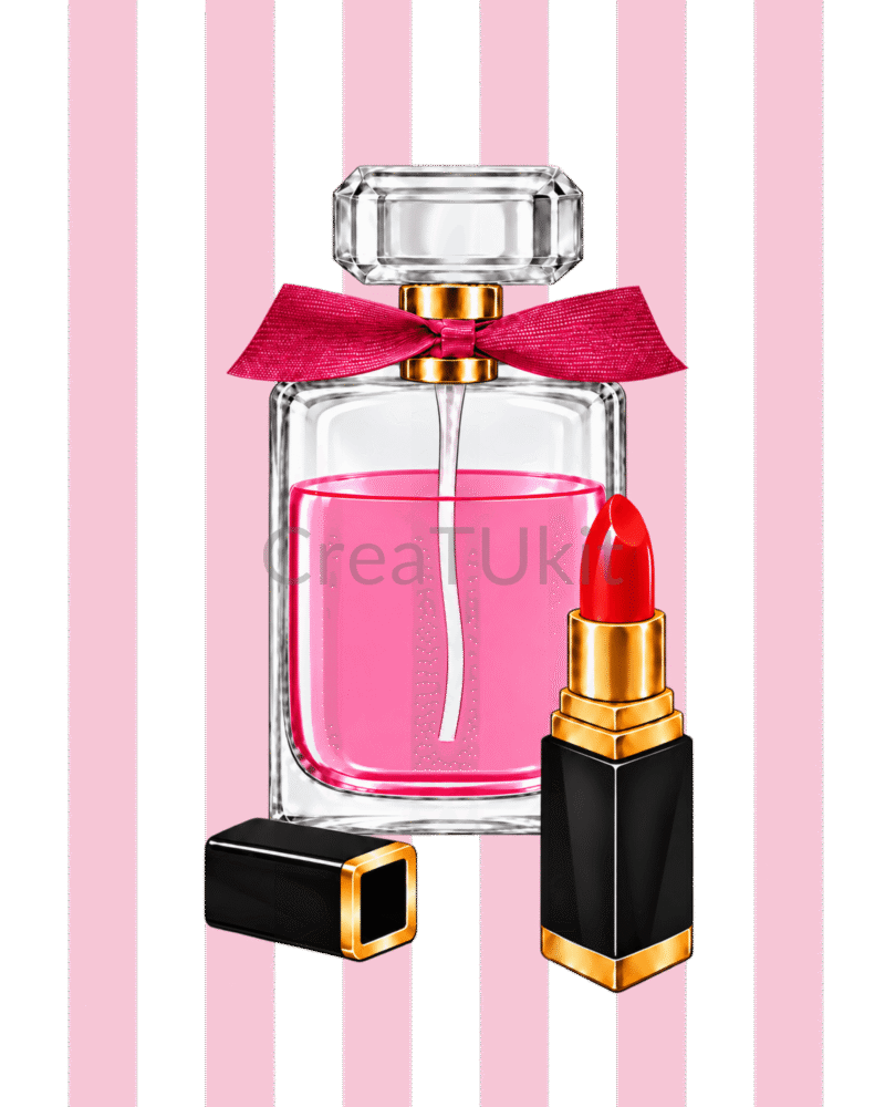 Diseño de perfume con rayas del kit de bedazzling