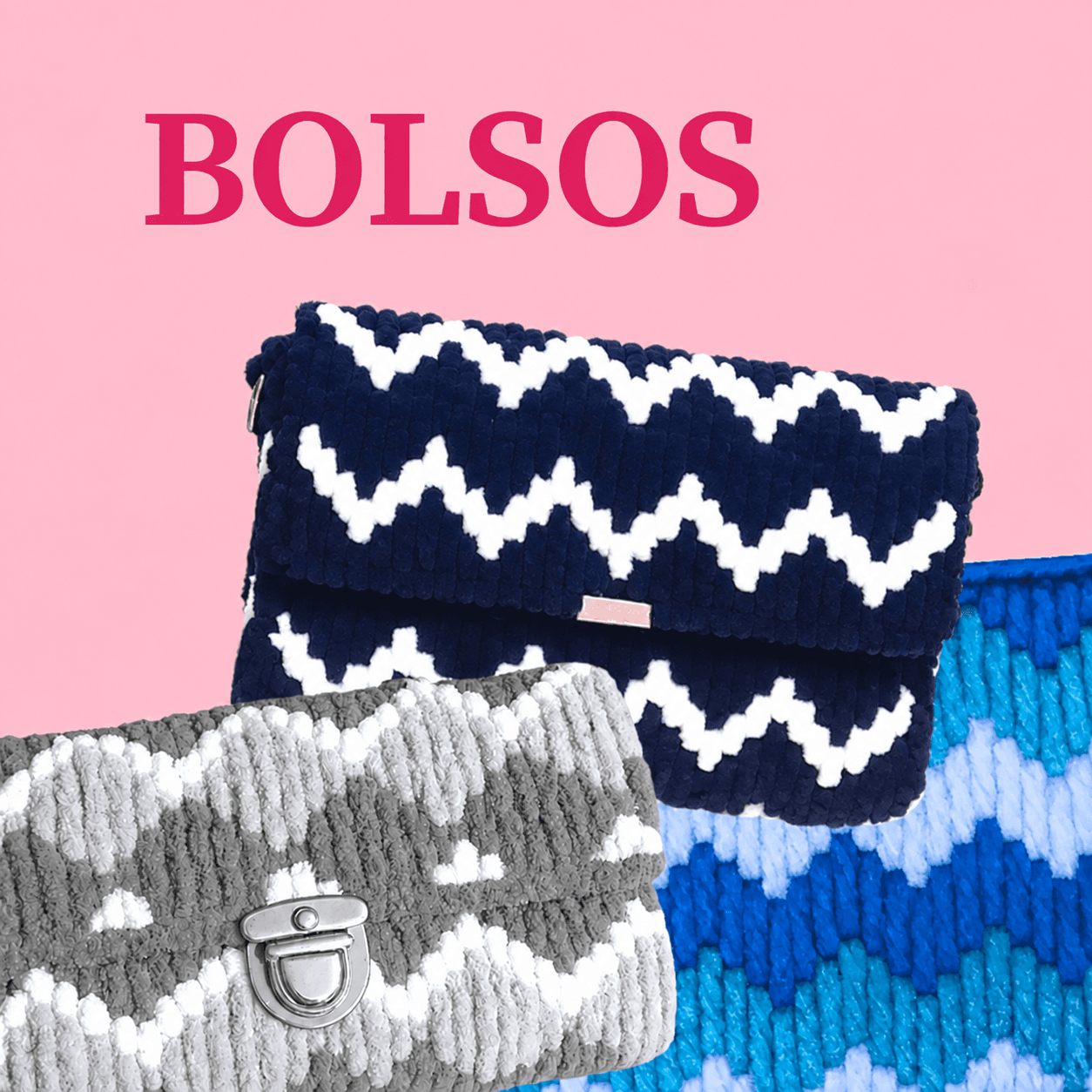 Kits de malla plástica para crear bolsos y accesorios