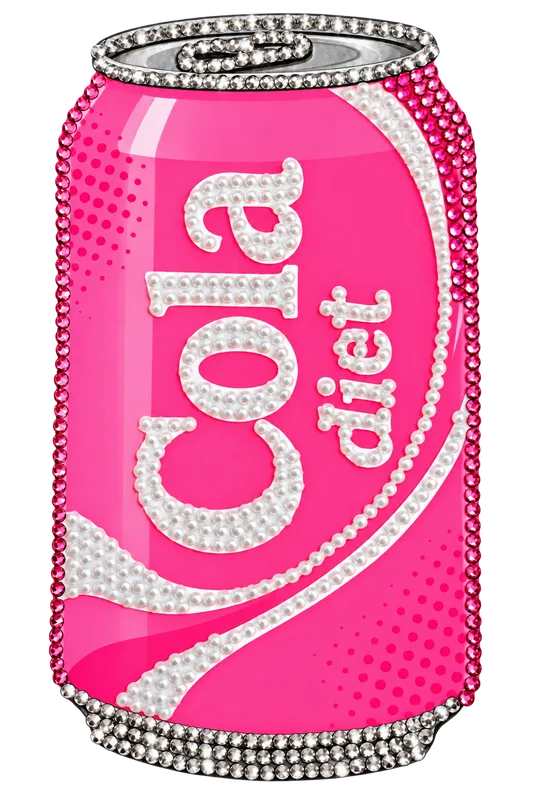 Kit de manualidades modernas y relajantes. 5 coke bedazzled 1