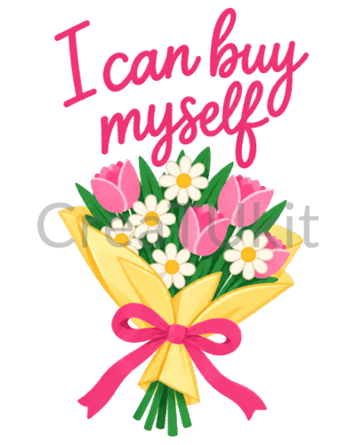 I can buy myself flowers
