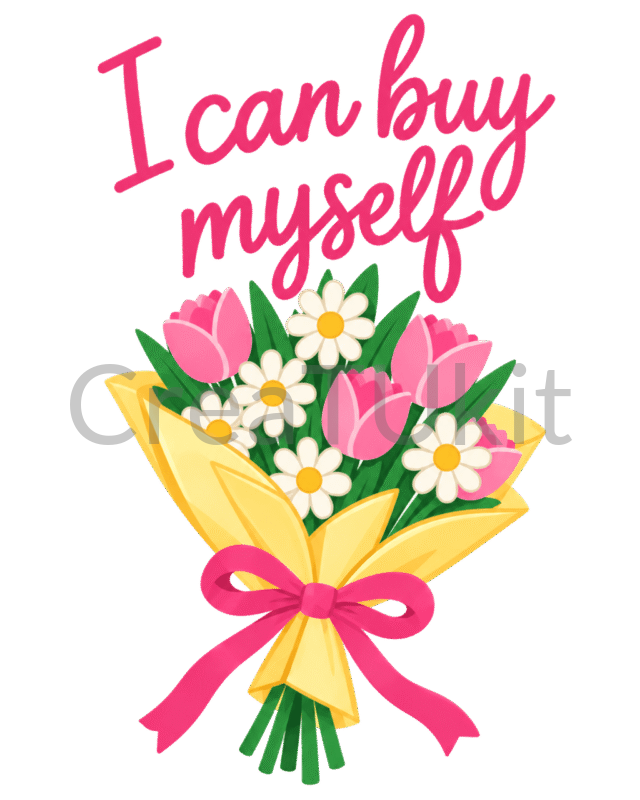 I can buy myself flowers